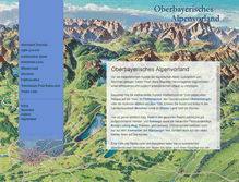 Tablet Screenshot of oberbayerisches-alpenvorland.de